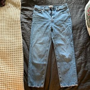 Madewell classic straight jeans